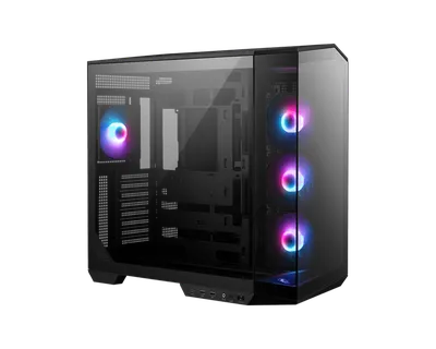 Корпус MSI MAG Pano 100R PZ , Mid Tower, ATX, 2xUSB 3.2 Gen 1, 1xUSB 3.2 Gen2 Type-C, 3x120mm ARGB Reverse Blade Fan, 1x120mm ARGB Fan, ARGB+PWM Control Board,Tempered Glass Window, Brown Box (306-7G26R21-HH9)