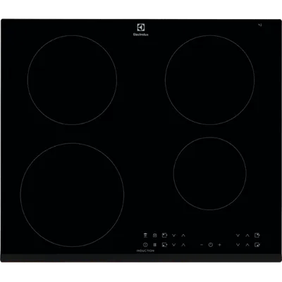 Индукционная варочная поверхность ELECTROLUX/ индукционная на 4 конфорки, cтеклокерамика, мощность: 7200 Вт, независимая установка, размеры (ШхГ): 59x52 см