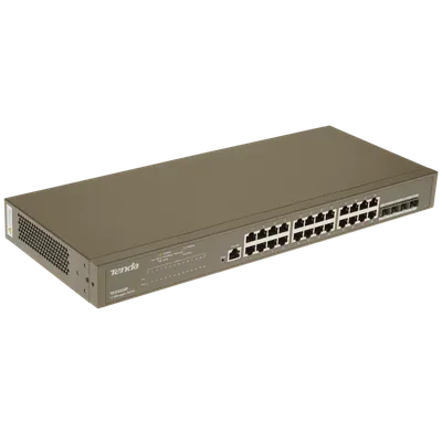 Коммутатор Tenda TEG3328F, управляемый, 24×1GbE, 4×SFP