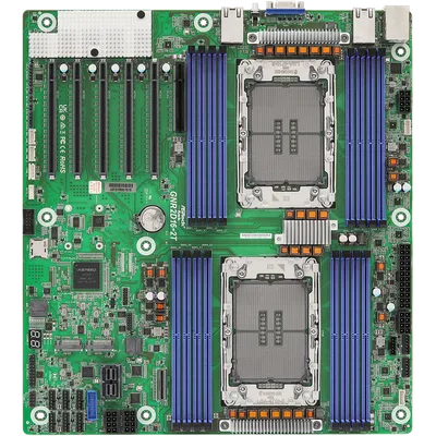 Материнская плата ASRock GNR2D16-2T 90-SXGDX0-A0UAYF, 2x LGA4710, 16x DDR5, EEB