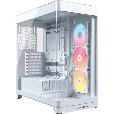 Корпус Corsair CC-9011315-WW, Midi-Tower, E-ATX, 3×120 мм ARGB, белый