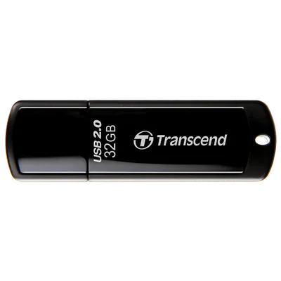 USB накопитель Transcend - Jetflash 350, USB Type A (USB 2.0), 32 ГБ, цвет чёрный, TS32GJF350