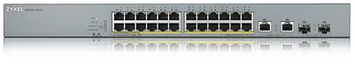 Коммутатор ZYXEL GS1350-26HP-EU0101F, L2, 24×PoE+ 1GbE, 2×Combo SFP/RJ-45, PoE 375 Вт