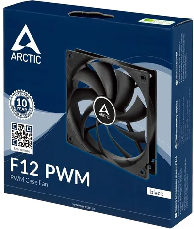Вентилятор корпусной ARCTIC Cooling F12 PWM PST (Black) - retail (ACFAN00200A) (702966)