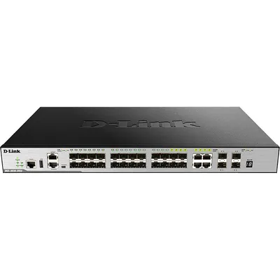 Коммутатор D-Link DGS-3630-28SC/A2ASI, 20×SFP, 4×10G SFP+, L3, стекируемый
