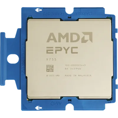 Процессор AMD, EPYC-9755, 2700МГц, 128C/256T, SP5, 512MB, TDP-500Вт, Oem, 100-000001443