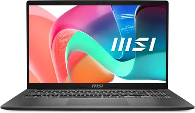 Ноутбук MSI Modern 15 F1MG-1072XRU - 15.6", 1920x1080 (Full HD), Intel Core 5 120U 1400MHz 16 ГБ, SSD 512 ГБ, Intel Graphics, Bluetooth, Wi-Fi, серый, FreeDOS, 9S7-15S111-1072