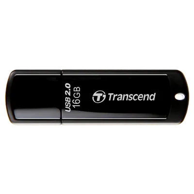 USB накопитель Transcend - Jetflash 350, USB Type A (USB 2.0), 16 ГБ, цвет чёрный, TS16GJF350