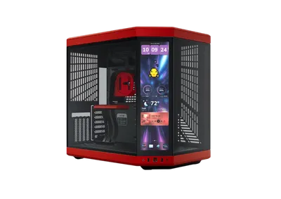 Корпус HYTE CS-HYTE-Y70TTI-RB, Y70 Touch Infinite, Midi-Tower, черный/красный