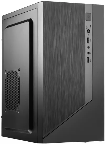Корпус Foxline FZ-015, mATX, без БП, 2×USB 2.0, черный