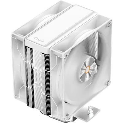 Кулер для процессора/ CPU Cooler Ocypus Delta A40 Elite WH Dual FAN (220W, 4-pin PWM, 156.7mm, Al/Cu, 4x6mm, 2x120mm, 73CFM, 29dBA, 2000RPM, S: 1851/1700/1200/115X, AM5/AM4, white)