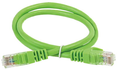 Патч-корд ITK PC02-C5EU-5M-G, Cat.5E UTP, 5м, зеленый