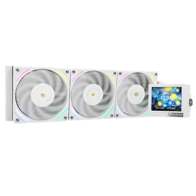 СЖО Thermalright M-VISION-360-WH-ARGB, 360мм, ARGB, LCD, белый