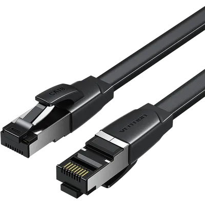 Vention IKQBH Патч-корд Vention прямой SFTP cat.8 RJ45  - 2м. Плоский