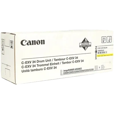 Драм-картридж Canon 3789B003, C-EXV34Y, желтый, для IR ADV C2020/2030/2220L
