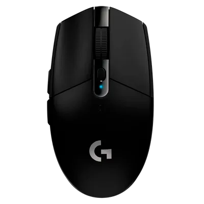 Мышь Logitech Мышь игровая Logitech G304 Lightspeed Black черная, 200-12000dpi, беспроводная 2.4GHz, USB приемник LIGHTSPEED™, 6 программируемых кнопок, под обе руки (910-005286)