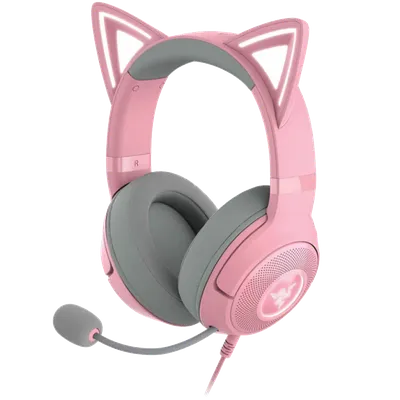 Razer RZ04-04730200-R3M1 Гарнитура Razer Razer Kraken Kitty V2 - Quartz Ed. Headset/ Razer Kraken  Kitty  V2  Quartz Ed.