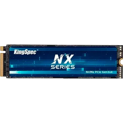 Твердотельный накопитель/ Kingspec SSD NX-512 2280, 512GB, M.2(22x80mm), NVMe, PCIe 3.0 x4, 3D TLC, R/W 3400/2500MB/s, IOPs 380 000/320 000, TBW 500, DWPD 0.89 (3 года)