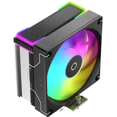 Кулер для процессора/ CPU Cooler Ocypus Delta A40 SE BK ARGB (190W, 4-pin PWM, 147mm, Al/Cu, 4x6mm, ARGB, 1x120mm, 60CFM, 31dBA, 1800RPM, S: 1851/1700/1200/115X, AM5/AM4, black)