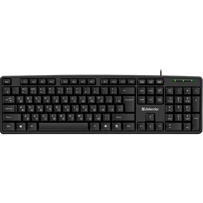 Клавиатура Defender Element HB-520, проводная, USB, 108+3 кнопки