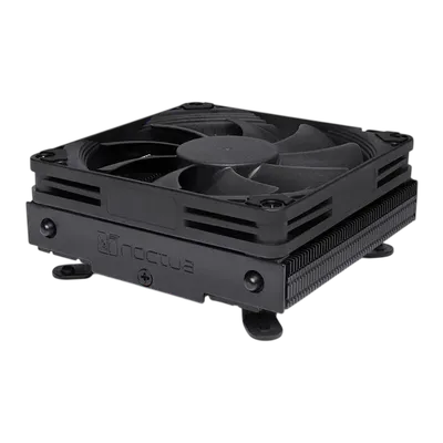 Кулер для процессора/ CPU Cooler Noctua NH-L9i chromax.black (59W, 4-pin PWM, 37mm, Al/Cu, 2x6mm, 1x92x92x14mm, 33.84CFM, 23.6dBA, 2500RPM, S: 1200/115x, Black)