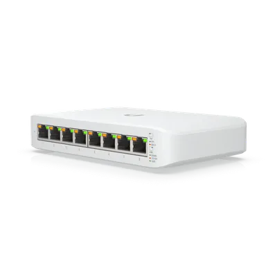 Коммутатор Ubiquiti USW-Lite-8-PoE, L2, 8×1GbE, 4×PoE+, 52W