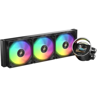 Система жидкостного охлаждения/ Water Cooling System Ocypus Sigma L36 BK ARGB (300W, 360mm, LED, Black, ARGB/ Fans: 3x120mm, 73CFM, 2000RPM/ Pump height 99mm, 27dBA, 3100RPM, Rad thickness 27mm/ S: 1851, 1700, 1200, 115X, AM5, AM4)