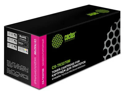 Картридж лазерный Cactus CS-TK5270M, пурпурный, 6000 стр.