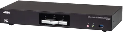 2-Поротовый USB3.0 4K DisplayPort Dual Display KVM переключатель/ 2-Port USB3.0 4K DisplayPort Dual Display KVM switch. Aten