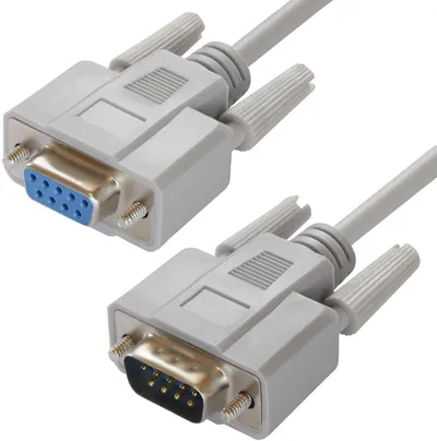 Удлинитель GCR GCR-DB9CM2F-3m, RS-232 DB9 M/F, 3м, экран