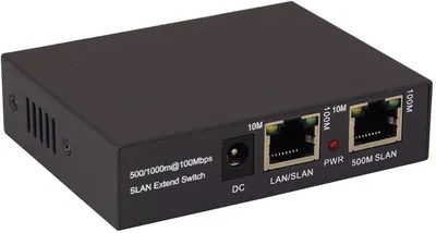 Osnovo - Удлинитель Fast Ethernet до 800м. (Промежуточное устройство). Устанавливается между двумя TR-IP1(800m) и дополнительно увеличивает расстояние передачи на 800м (Скорость 10 мбит/c) или 500м (скорость 100 мбит/c). Разъемы: DC2.1х5мм, 2xRJ45(10/100 Base-T, SLAN). Встроенная грозозащита 10kV. БП DC12V(1A) в комплекте. Размеры (ШxВxГ): 90х23х69мм. Рабочая температура -40...+80 гр.С.