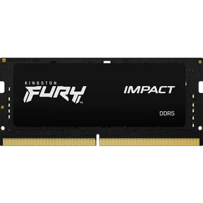 Модуль памяти Kingston 32GB  DDR5 4800 SODIMM  FURY Impact PnP Gaming Memory KF548S38IB-32 Non-ECC,  CL38 , 1.1V, 2RX8 38-38-38  262-pin 16Gbit, RTL