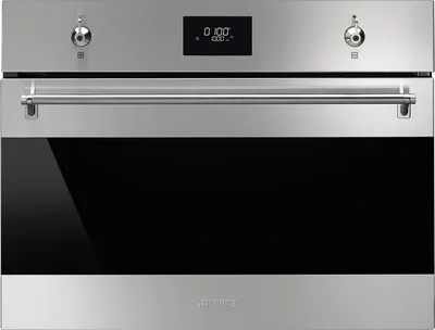 Духовой шкаф SMEG SO4301M0X, электрический, СВЧ, 40 л, 45 см