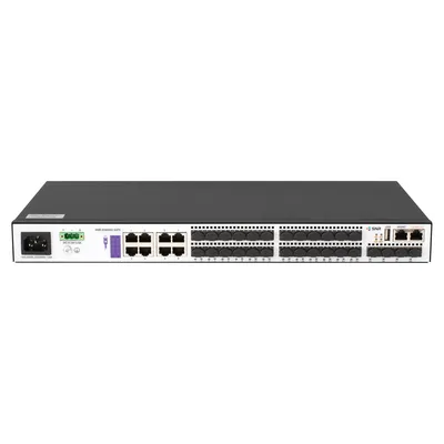 SNR SNR-S3850G-24FX Управляемый коммутатор уровня 3, 16 портов 100/1000Base-X SFP, 8 портов Combo 10/100/1000Base-T|100/1000Base-X SFP, 4 порта 1/10G SFP+, RPS 12V DC