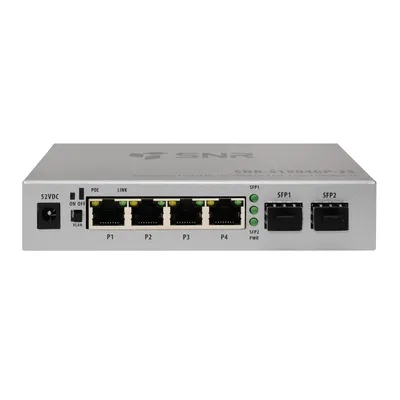 SNR SNR-S1904GP-2S Неуправляемый POE коммутатор уровня 2, 4 порта 10/100/1000Base-T, 2 порта 1000Base-X (SFP)
