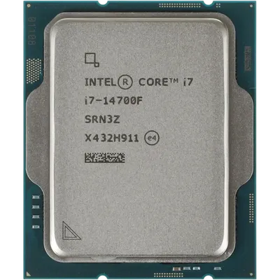Процессор/ CPU LGA1700 Intel Core i7-14700F (Raptor Lake, (8P+12E)C/28T, 2.1/5.4GHz, 33MB, 65/219W)