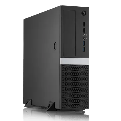Корпус с блоком питания 300Вт./ Case Foxline mATX Desktop 300W FL-211 mATX case, black, w/PSU TFX 300W, w/2xUSB2.0+2xUSB3.0, w/pwr cord, w/ 8cm FAN
