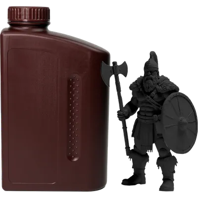 NV-3D-WATER-WASHABLE-RESIN-BLACK Фотополимерная водовымываемая смола NV PRINT Water Washable Resin Black  1  кг
