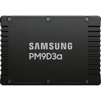 Твердотельный накопитель/ Samsung SSD PM9D3a, 15360GB, U.2(2.5" 15mm), NVMe, PCIe 5.0x4, 3D TLC, R/W 12000/6000MB/s, IOPs 2 000 000/350 000, TBW 28032, DWPD 1 (12 мес.)