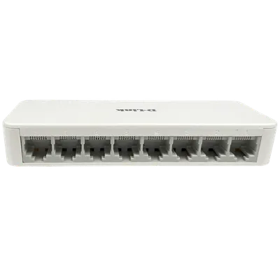 Коммутатор D-LINK DES-1008C/F6/E, неуправляемый, 8×100Мбит/с