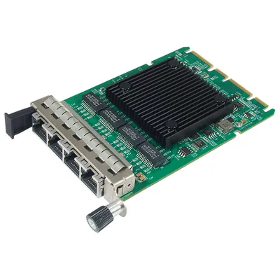 Сетевая карта/ 1G Quad Port RJ45 OCP3.0 Ethernet Adapter with Intel I350-AM4 Chipset