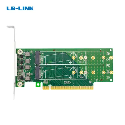 Плата расширения SSD LR-LINK PCIe x16 to 4-Port M.2 NVMe PCI Express 4.0 x16, 4xM.2 2230/2242/2260/2280/22110(Key M), NVMe, PCIe, LRNV95NF-L