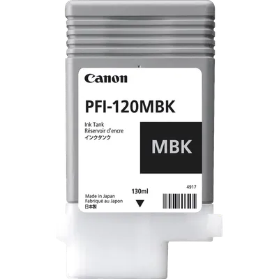 Canon PFI-120MBK 2884C001  Картридж для  TM-200/TM-205/TM-300/TM-305, 130 мл. матовый чёрный   2884C001/2884C002