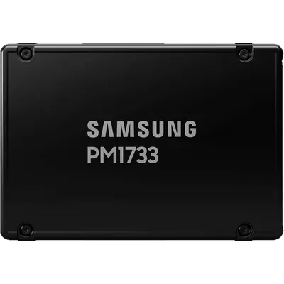 Твердотельный накопитель/ Samsung SSD PM1733, 3840GB, U.2(2.5" 15mm), NVMe, PCIe 4.0 x4/dual port x2, V-NAND, R/W 7000/3800MB/s, IOPs 1 500 000/135 000, TBW 7008, DWPD 1 (12 мес.) updated controller