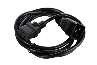REM Шнур питания с заземлением IEC 60320 C19 IEC 60320 C20 / IEC320 C 20 , 16А/250В (3x1,5), длина 1,8 м. (R-16-Cord-C19-C20-1.8 / 101213.001-05)