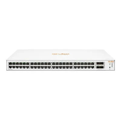 Коммутатор Настраиваемый (Smart) HPE - Instant On 1830 48G 4SFP, Layer 2, 48-1GbE, 4-SFP, ROM-256MB, RAM-512MB, SNMP, Web, в стойку, серый, JL814A