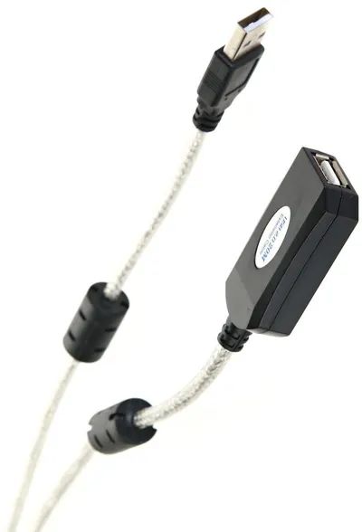 Aopen/Qust Кабель-адаптер USB2.0-repeater, удлинительный активный Am--Af 20м (ACU823-20M) [6938510851345]