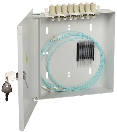 Оптический кросс ITK FOBX8-N-8LCUD09, настенный, 8×LC Duplex, SM 9/125 OS2