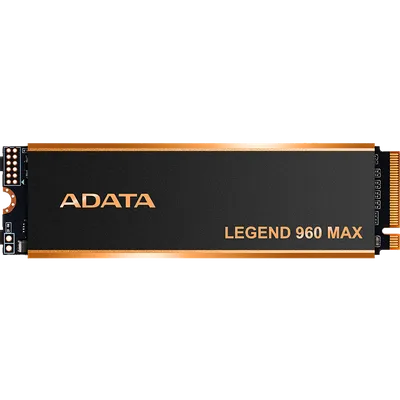 Твердотельный накопитель/ ADATA SSD LEGEND 960 MAX, 4000GB, M.2(22x80mm), NVMe 1.4, PCIe 4.0 x4, 3D NAND, R/W 7400/6800MB/s, IOPs 700 000/550 000, DRAM buffer 4000MB, TBW 3120, DWPD 0.43, with BIG Heat Spreader (5 лет)