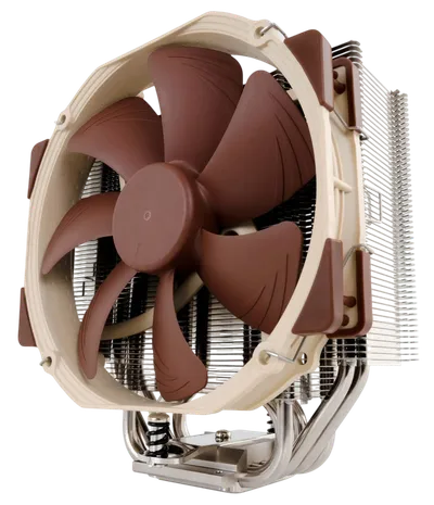 Кулер для процессора/ CPU Cooler Noctua NH-U14S (162W, 4-pin PWM, 165mm, Al/Cu, 6x6mm, 1x140x140x25mm, 82.52CFM, 24.6dBA, 1500RPM, S: 1851/1700/1200/115X/2011/2066, AM5/AM4, Beige/Brown)